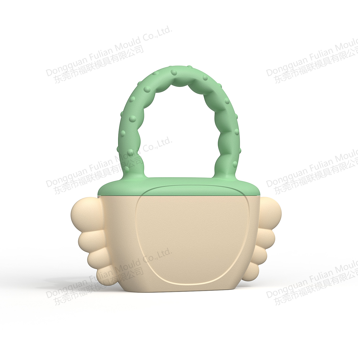 Nuevo juguete de masticación molar para bebés transfronterizo con mango mordisco congelado mordisco mordisco de silicona para bebés