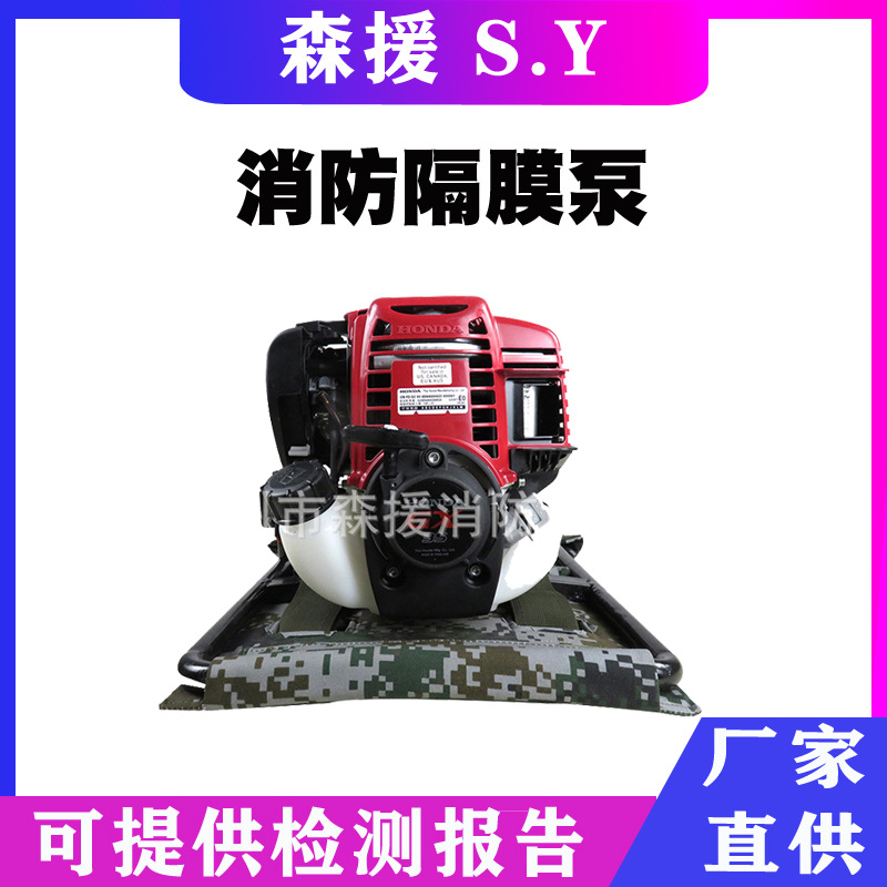 森林消防高压泵BT-23.6/400消防隔膜泵不锈钢背架自吸隔膜泵