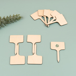 New graduation season cross-border decorations plant card label wood crafts DIY blank poplar plywood