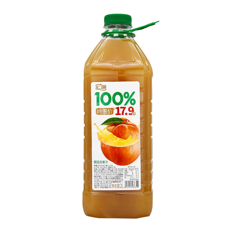 新品汇源100%果汁2L大桶装阳光柠檬桃汁苹果汁纯果汁饮料家庭畅饮|undefined