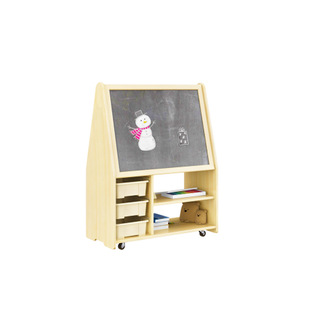 Double-Sided Teaching Blackboard Cabinet