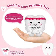 おもしろいポジティブかぎ針歯感情サポートかぎ針歯手作りかぎ針編み誕生日プレゼント