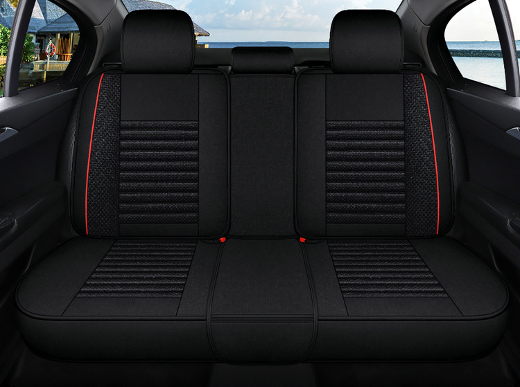 Car Seat Cushion, Universal for All Seasons, New Linen Fabric Seat Cover, Fully Enclosed Special Seat Cushion, Summer Breathable Seat Cover