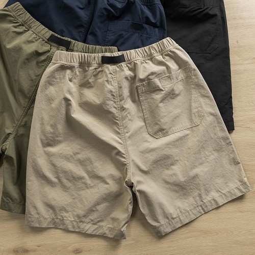 Summer Men's Fashion Thin Loose Five-Finger Shorts Versatile Casual Sport Pants Button Waist Ice Silk Outer Pants