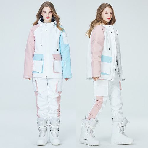 Women's Winter Outdoor Warm Thick Snowboard Suit Set  New Snowboard Jacket and Pants Set