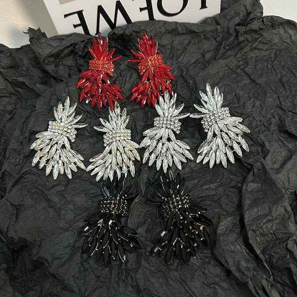 Small design sophisticated elegant fashionable earrings