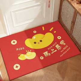地垫入户门垫进门红色门口脚垫门厅喜庆2025新款家用玄关防滑地毯