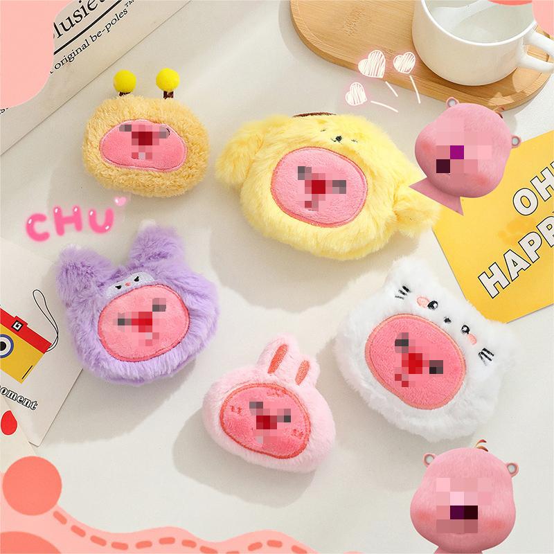 Cartoon Plush Pendant Cute Little Beaver Brooch Accessories Doll Doll Bag Pendant Keychain Clothing DIY