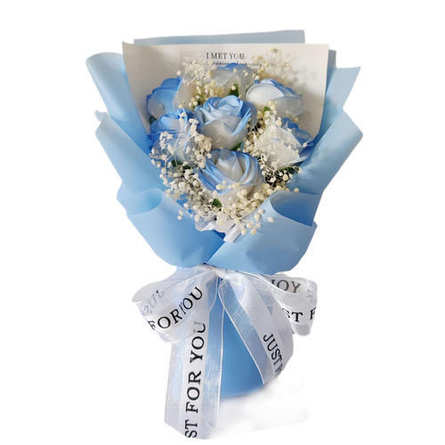 Small fresh soap flower gift, Valentine's Day souvenir, small bouquet, simulated flower, birthday, Mother's Day gift