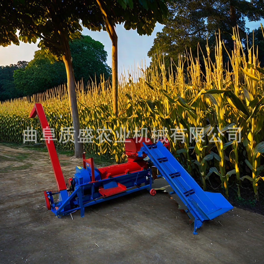 厂家小型玉米可移动自动上料机苞米扒粒机玉米脱粒机