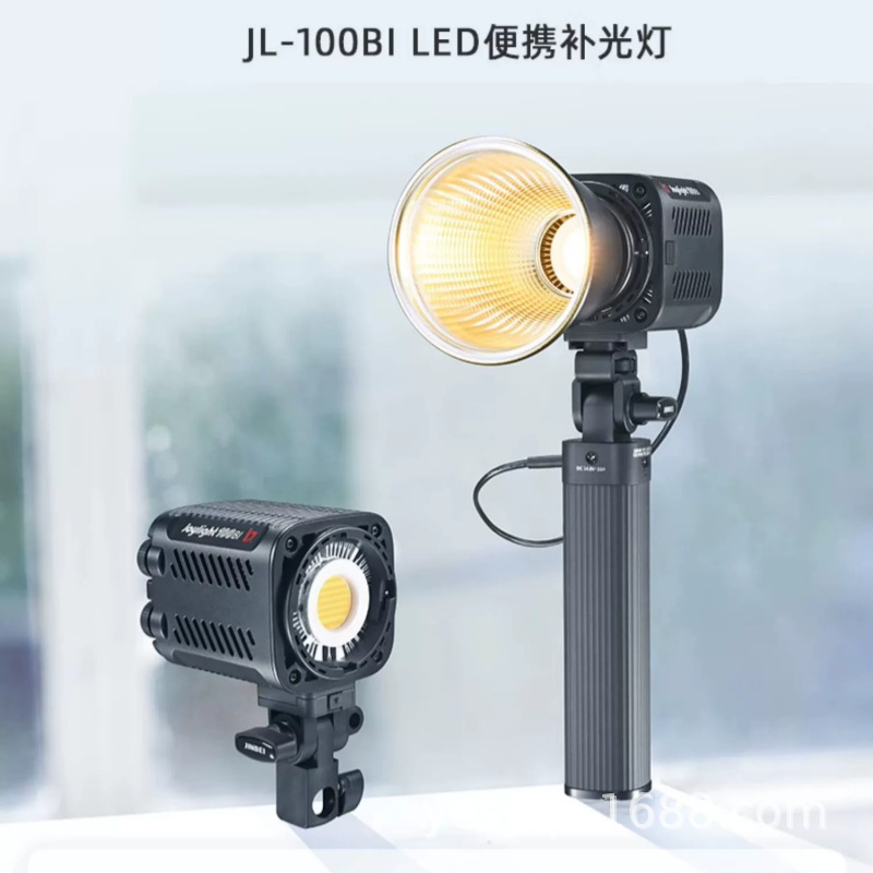 Jinbei Jl100Bi Portable Photography Fill Light Indoor Live Broadcast Studio Photo Constant Light Two-Color Temperature 100W Light