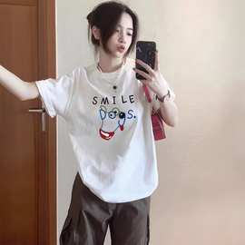 白色短袖女t恤2026新款爆款宽松女士纯棉打底衫内搭半袖夏季上衣