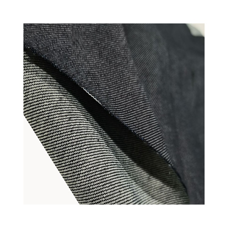 Ventas en caliente transpirable contracción China negro blando tela denim elástica tejido denim negro image 1
