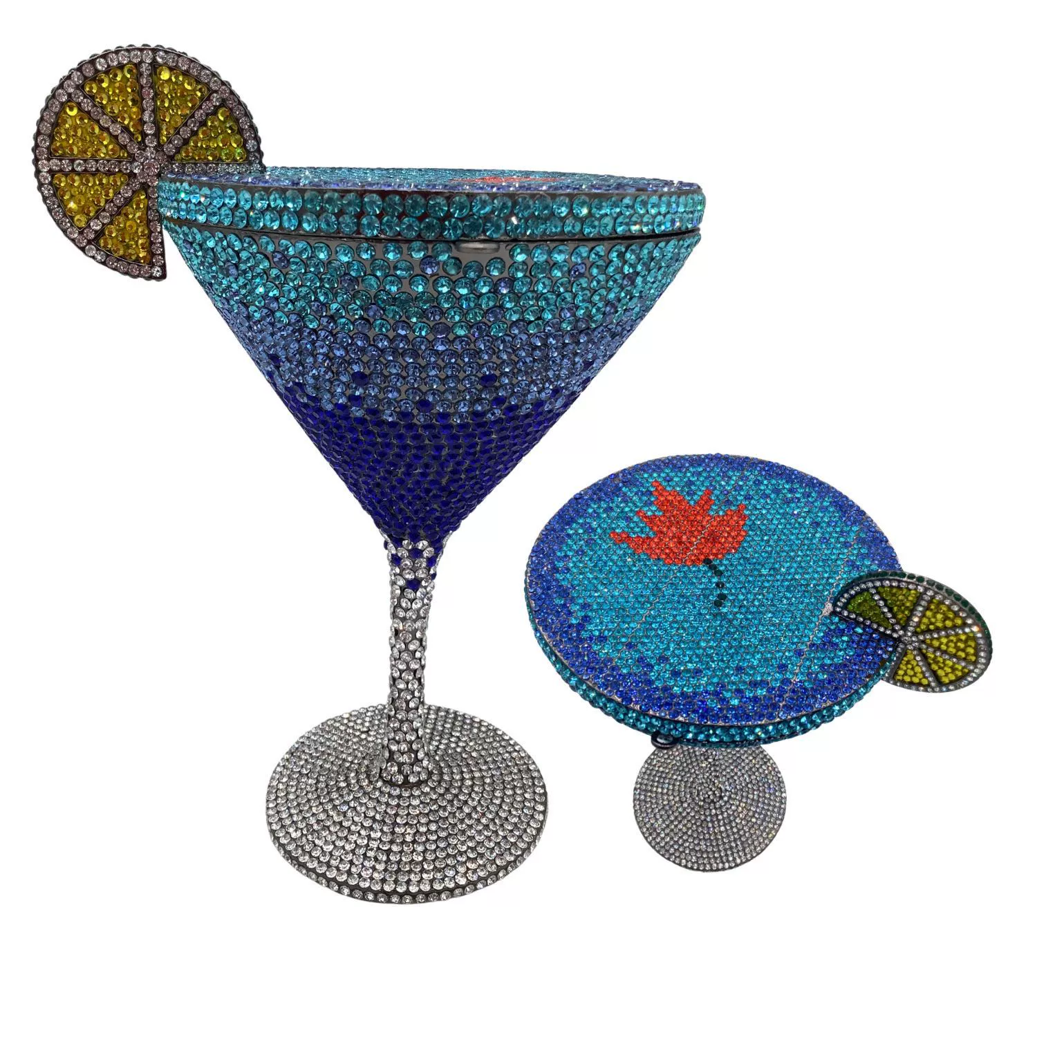 Стеклянная сумка Martini Crystal Cocktail Roulette Diamond Dinner Bag, новая бриллиантовая сумка для руки женщины