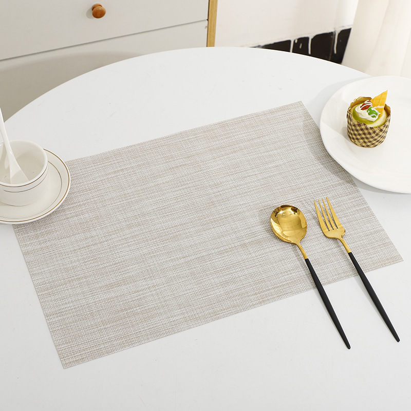 跨境专供餐垫PVC编织餐垫21系列特斯林餐垫餐厅防水餐桌垫现货详情8