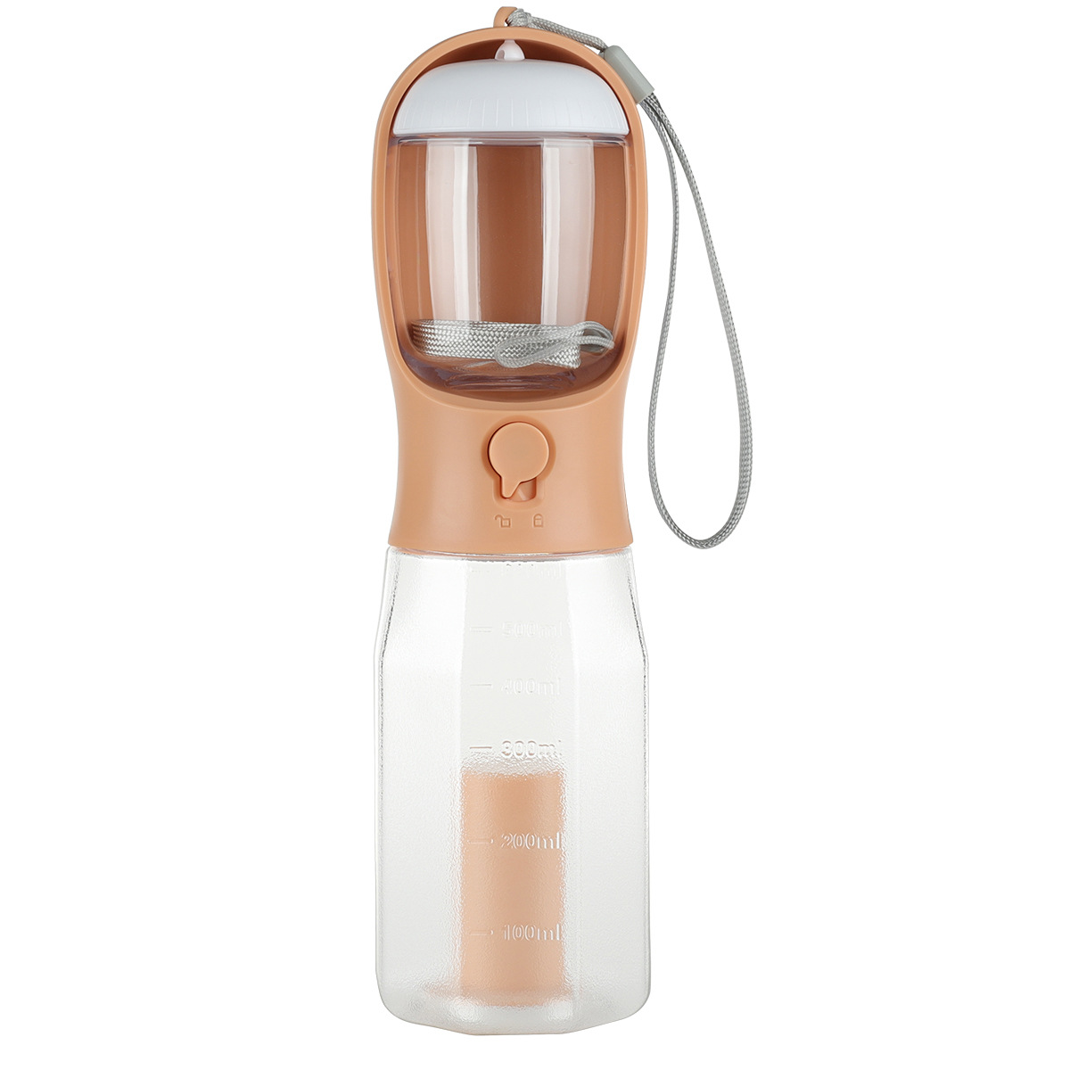 Procesamiento de tazas de agua multifuncionales personalizadas, bolsas de basura de alimentos para beber, suministros para mascotas integrados, perros, gatos y perros, plástico al por mayor