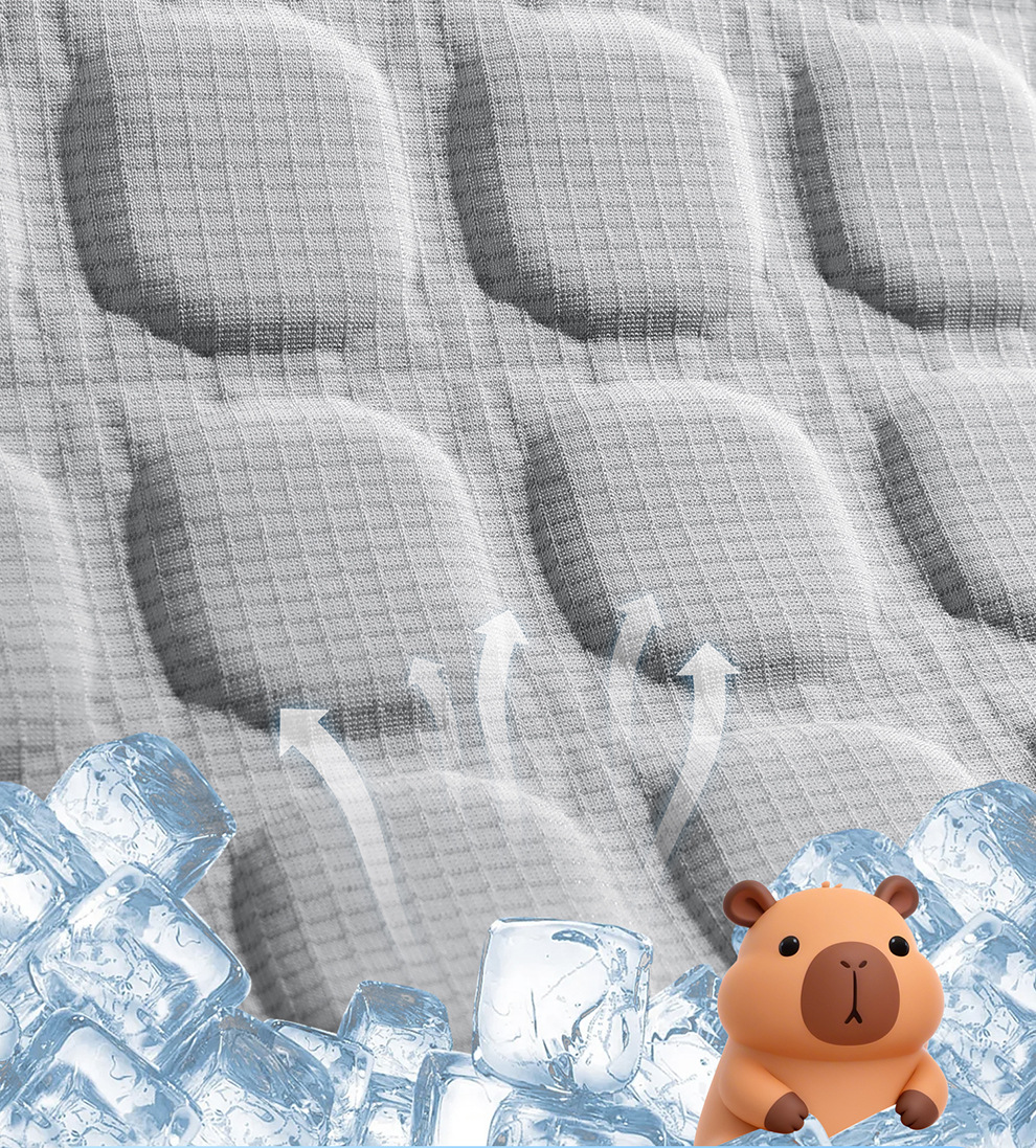 2026 New Model Cold Gel Car Seat Cushion Summer Ice Silk Breathable Honeycomb Cooling Seat Pad Cross-Border Wholesale