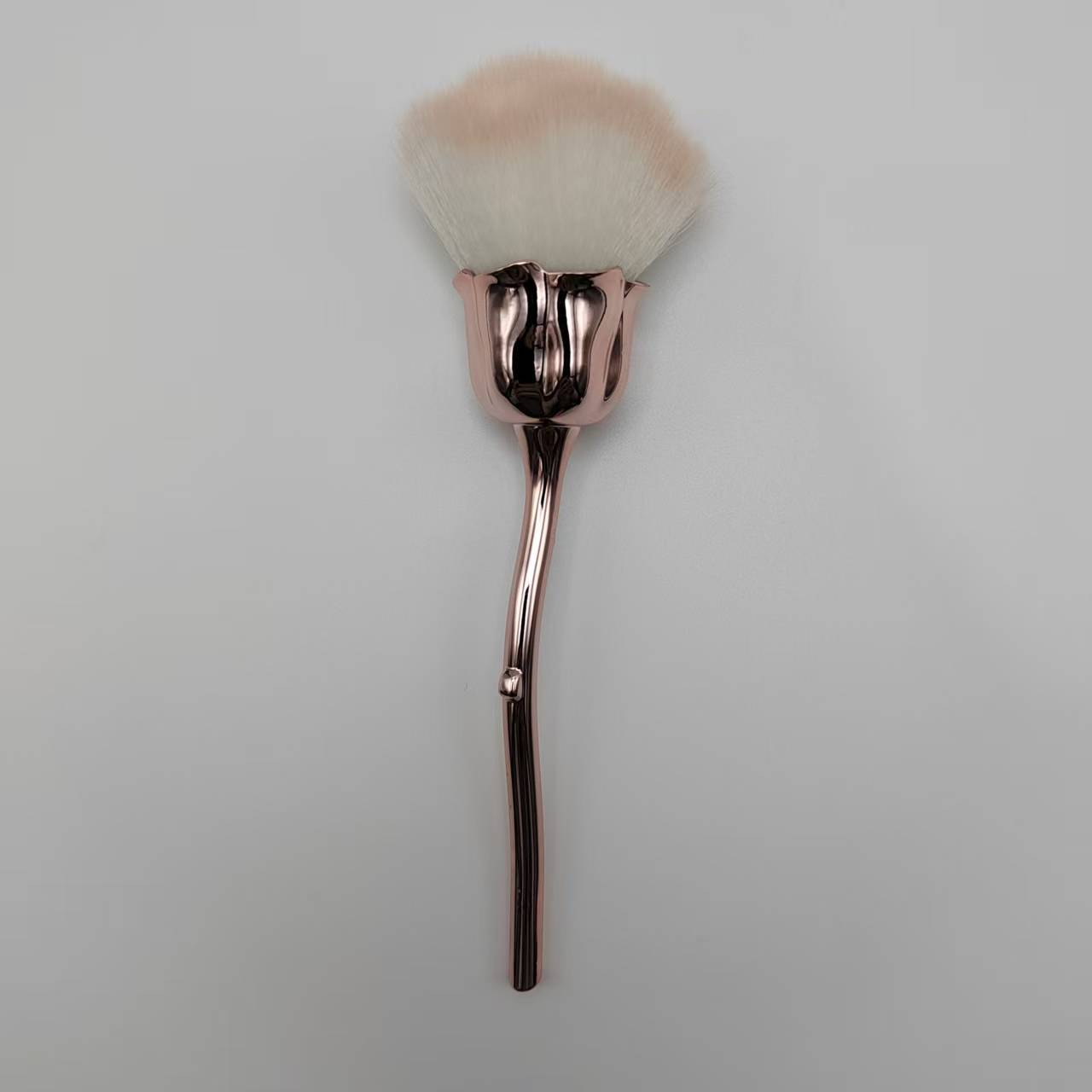 Nuevo cepillo de polvo de uñas, cepillo de polvo de uñas, pintura en polvo, mango de oro rosa, tamaño medio, belleza necesaria para la manicura. image 11