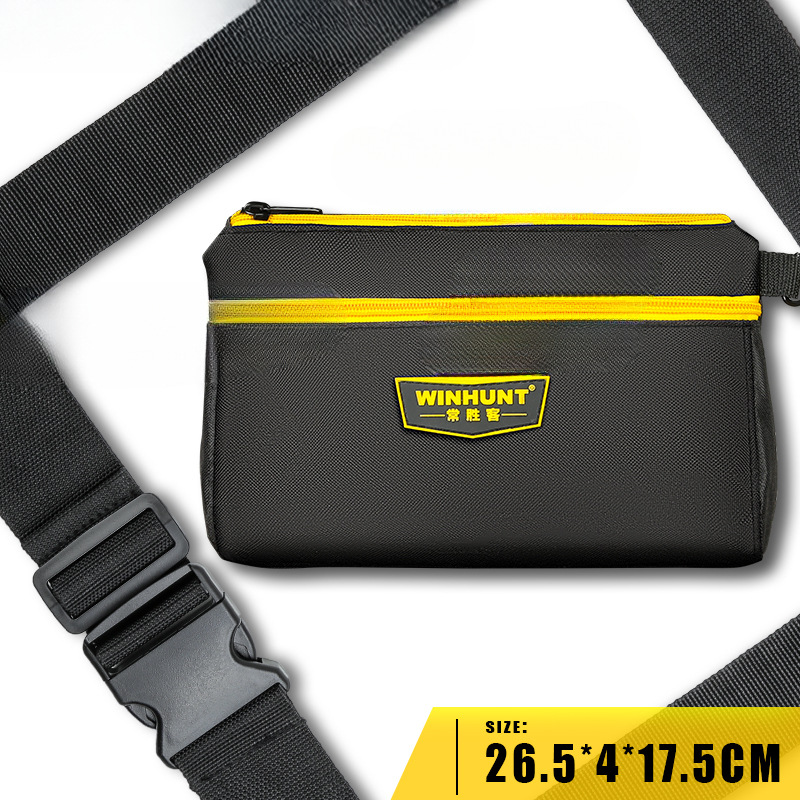 Changshengke kit de herramientas lona multifunción electricista riñonera mantenimiento engrosado hardware bolsa de herramientas bolsa de electricista de madera pequeña