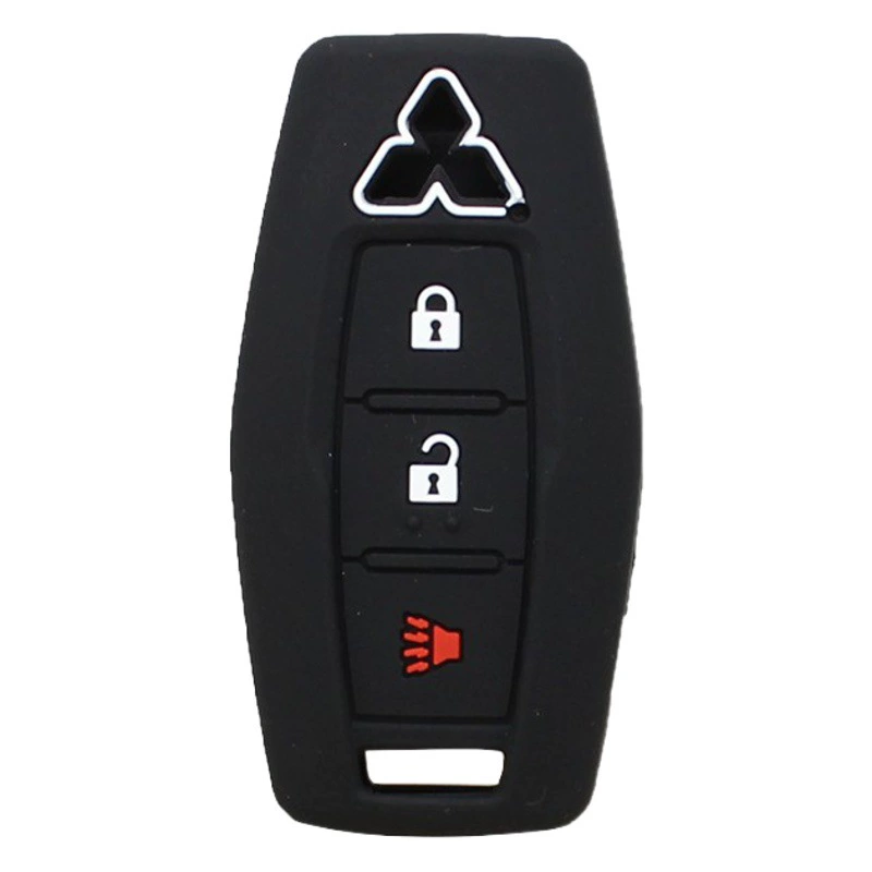 Подходит для чехла для ключей Mitsubishi Outlander 2023, крутого и гладкого силиконового чехла для ключей от машины Pajero Wing God