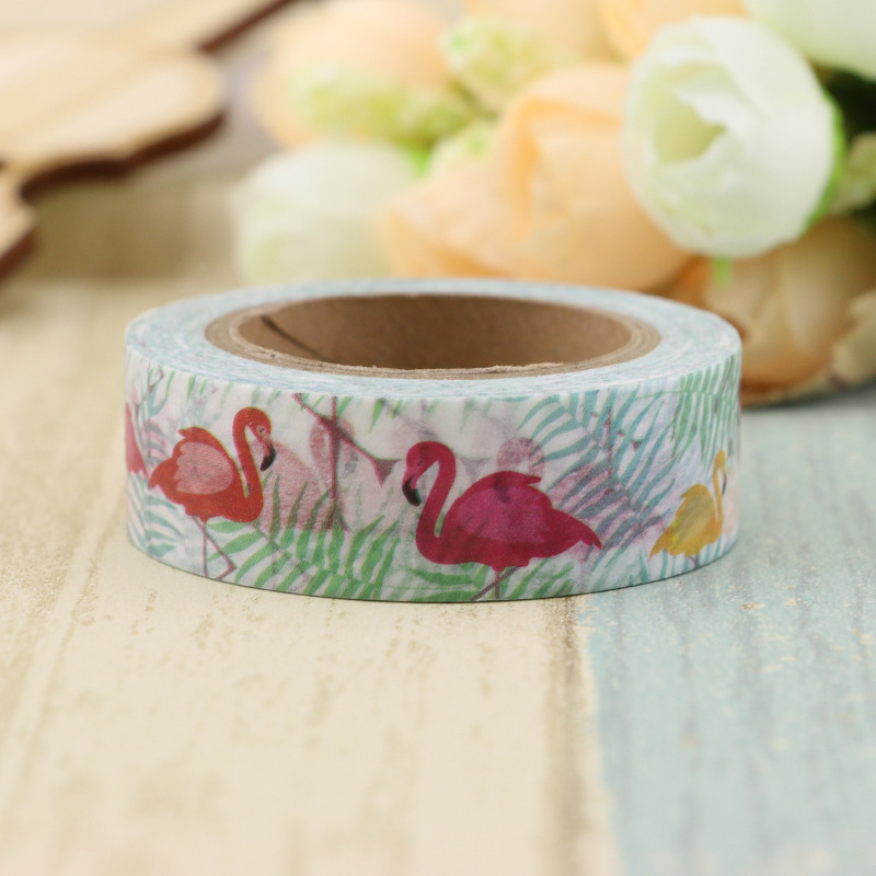 New 1Pc 10m Japanese Paper Animal Swan Washi Tape Paper Cross-Border
