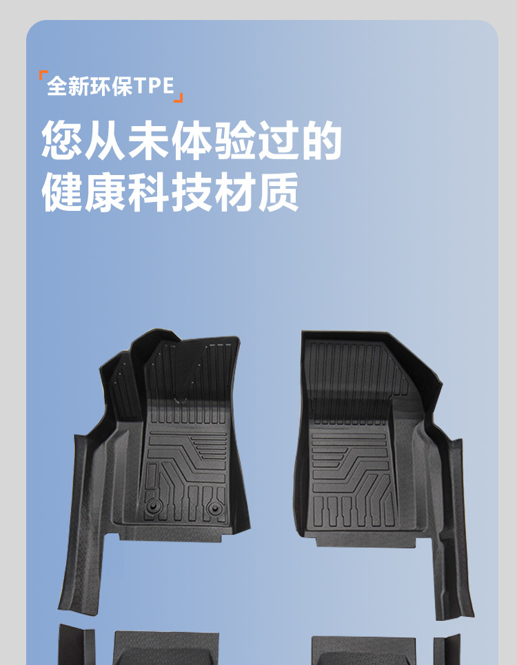 Special Buick 20-24 Micro Blue Velite 6 Pure Electric Fully Enclosed Door Sill Modified Tpe Car Floor Mats