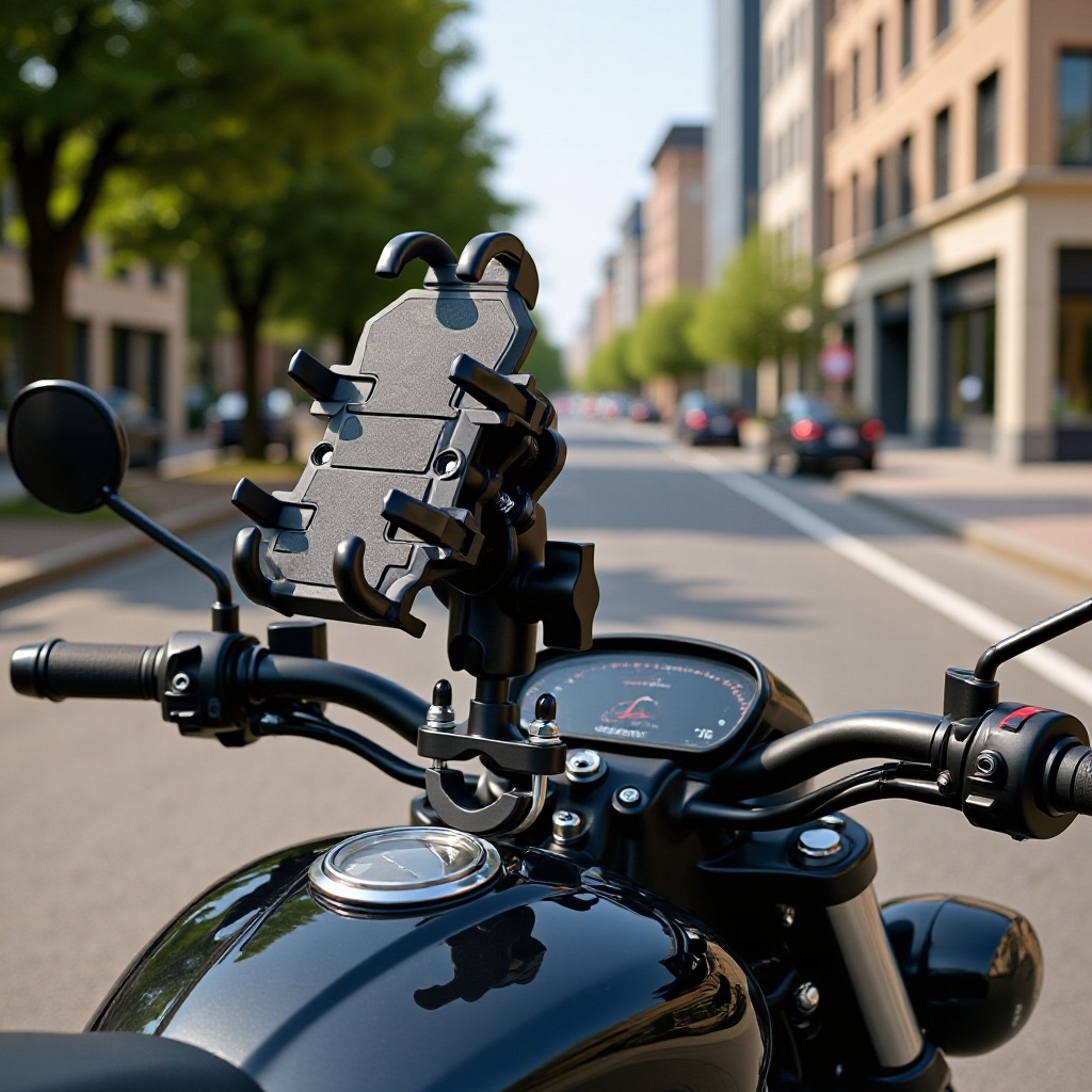 Factory Direct Supply Motorcycle Shock-Absorbing Anti-Vibration Phone Case Holder Electric Vehicle Riding Delivery Navigation Octopus Mount