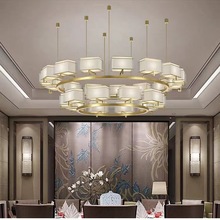 新中式餐厅吊灯古典中国风客厅大灯会所餐饮饭店包厢酒店包房吊灯