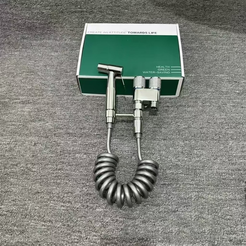厂家直销马桶冲洗器喷枪家用增压一进二出卫生间冲洗器厕所喷水枪|undefined