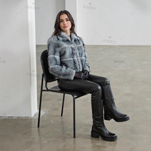 仿皮草水貂毛小湖羊女士海宁狐狸毛羊皮貂皮大衣女装皮毛一体外套