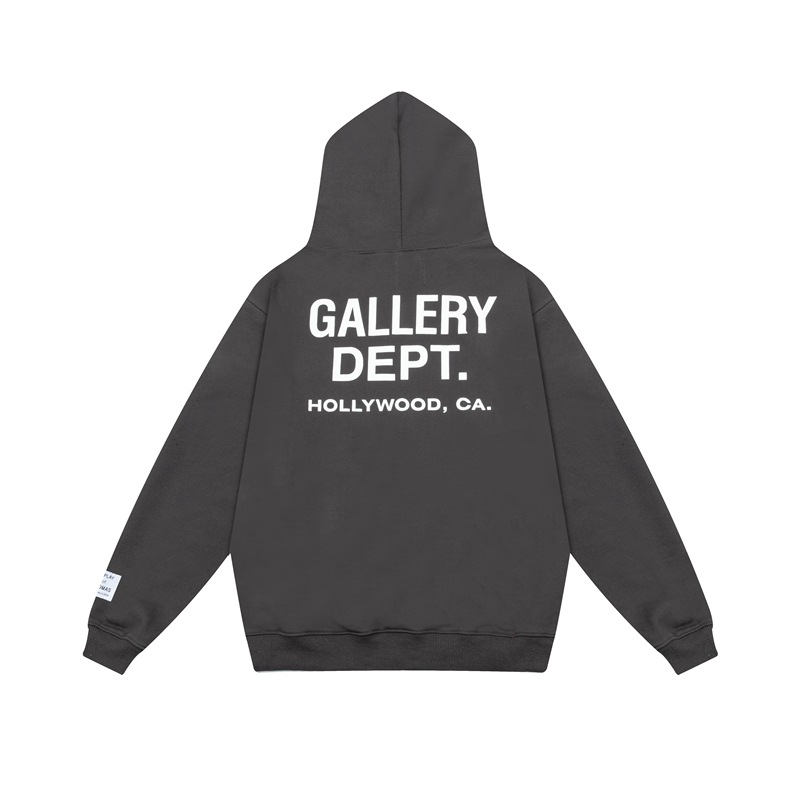 Galería Dept clásico básico letra impresa de estilo de estilo de estilo de mujer y mujer suelta casual sudadera encapuchada