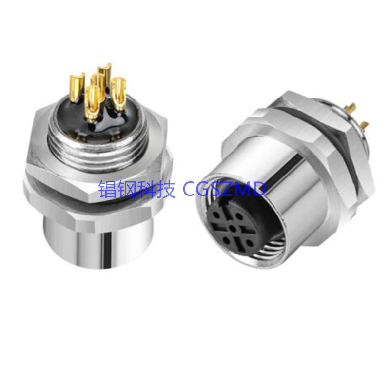 M12 A B D X��4��8Pѹ��������M12 PCB Circular Connector