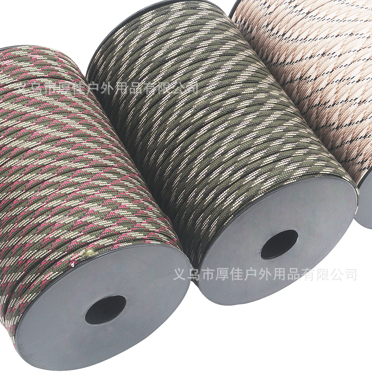 Cuerda de paracord de 9 núcleos de 100 metros para montaje en poste, para escalada al aire libre, camping, supervivencia de emergencia, pulsera trenzada DIY, paracord de nueve núcleos