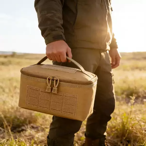 Cross-Border New Product Military Camouflage Tactical Bullet Storage Bag Molle Accessory Bag Outdoor Mountaineering Camping Portable Toiletry Bag