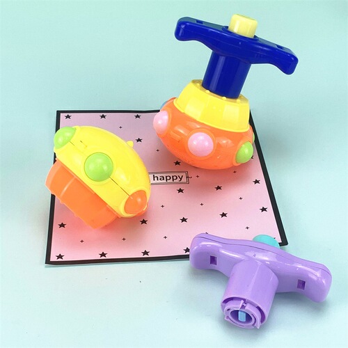 Children's luminous top toy luminous lotus shaped top night market street stall wholesale