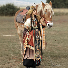 茵卡蕾原创神仙服民族藏风日常套装改良汉服女异域服饰秋冬季