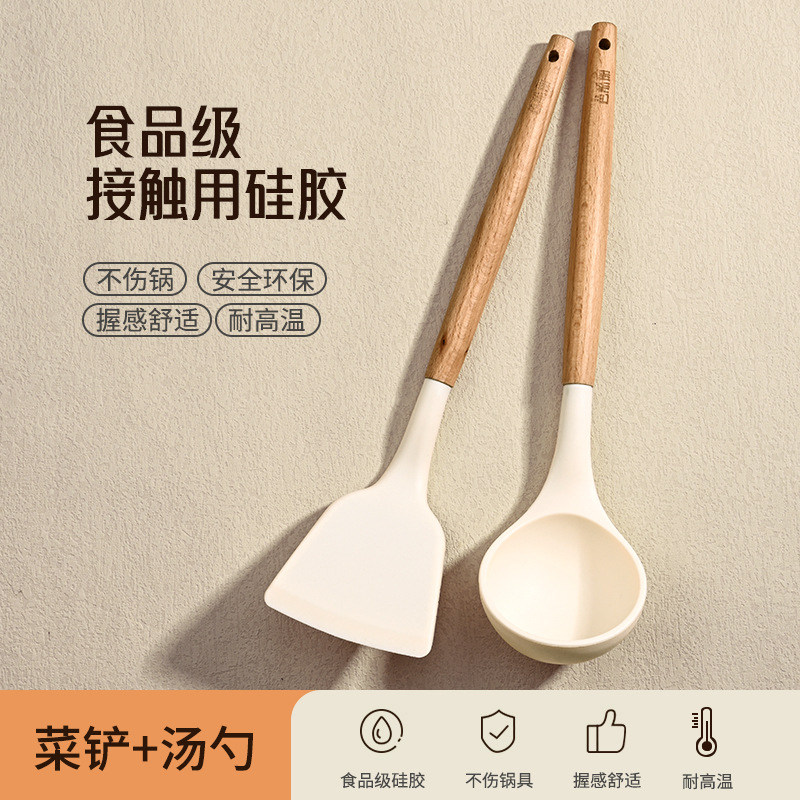 Fábrica de alimentos suplementarios para bebés venta directa no pegajosos caseros cucharas de verduras cucharas de alimentos para el cabello cucharas regalos de madera no