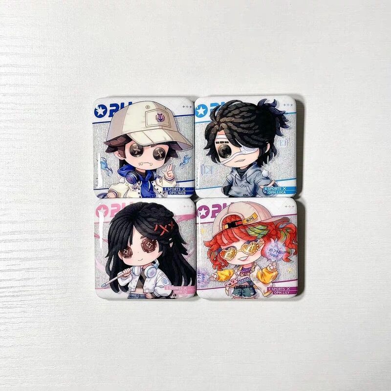 Identity V Game Merchandise Ohp Team Series Prisoner, Mercenary, Antique Dealer Badge Pin Gift for Friends Identity V Game Merchandise Ohp Team Series Prisoner, Mercenary, Antique Dealer Badge Pin Gift for Friends
