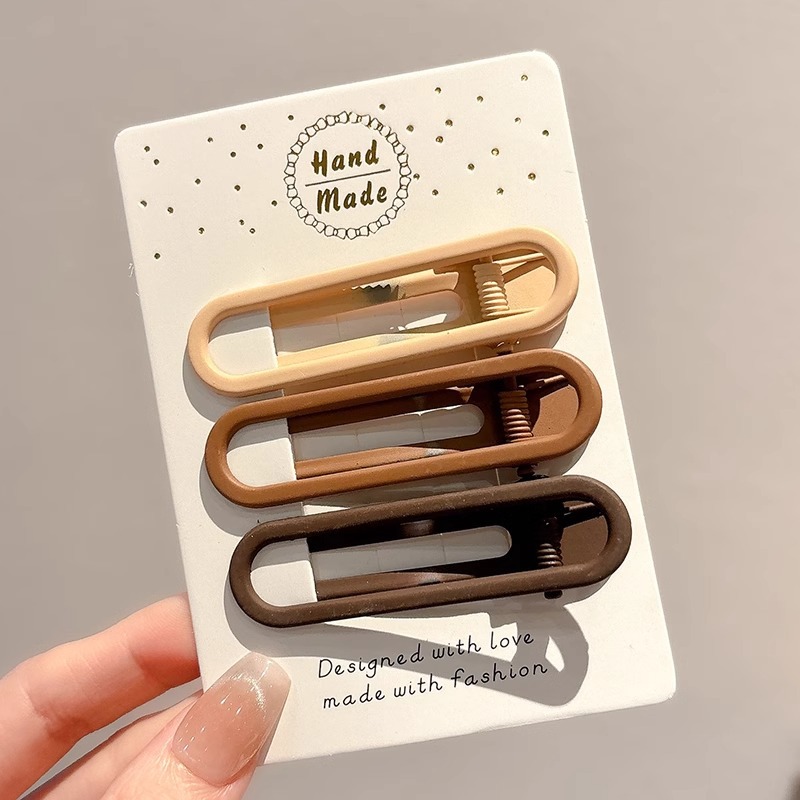 Meilad clip de cabello simple clip de una palabra 2025 nuevo clip de cabello de alta calidad maquillaje sin marcas lateral clip de frangeo adornamiento para el cabello