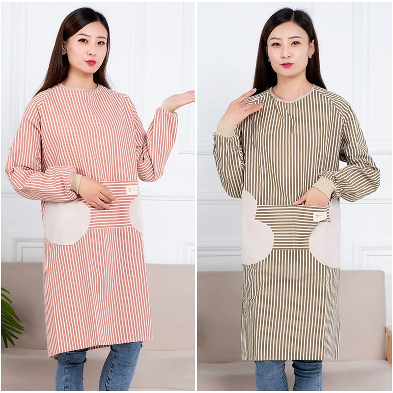 Домашняя дышащая хлопчатобумажная ткань с длинными рукавами