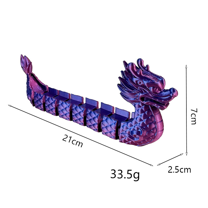 3D打印端午节龙舟关节可动摆件玩具模型节日礼品创意纪念小礼物|undefined