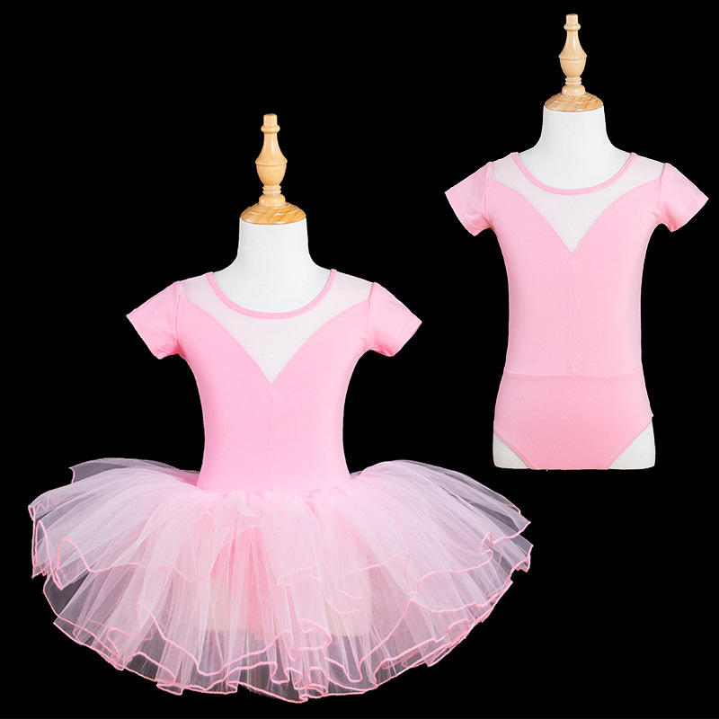 Ropa de baile para niños y mujeres, falda de ballet de manga corta, niñas de verano, ropa de baile china, ropa de práctica para niños pequeños, verano