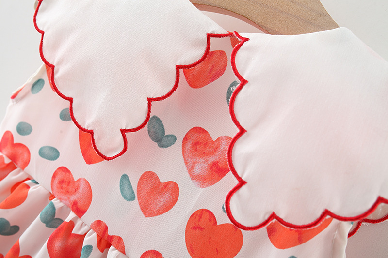 Princess Cartoon Heart Shape Cotton Girls Dresses display picture 10