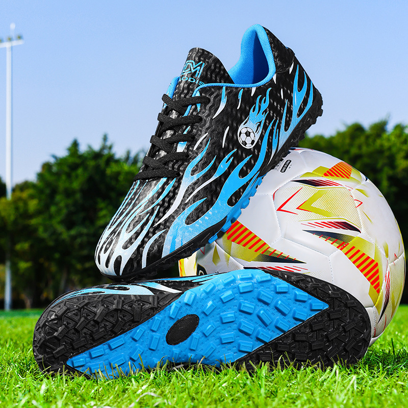 Cross-Border New Model Children's Outdoor Soccer Shoes, Professional Competition Training Long-Spiked Sports Shoes, Turf Soccer Shoes with Broken Spikes