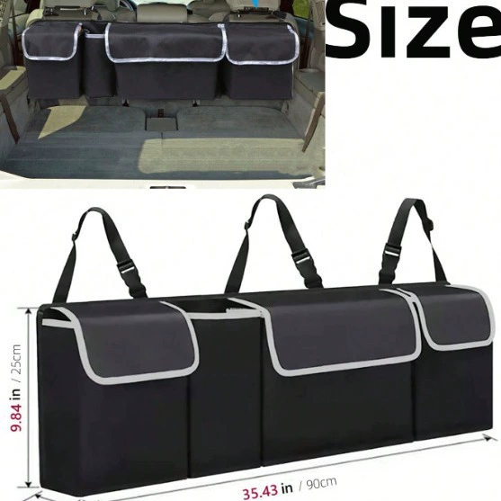 Автомобильный багажник сумка для хранения suv заднее сиденье сиденье сиденья подвесная сумка сетчатая водонепроницаемая коробка для хранения автомобиля