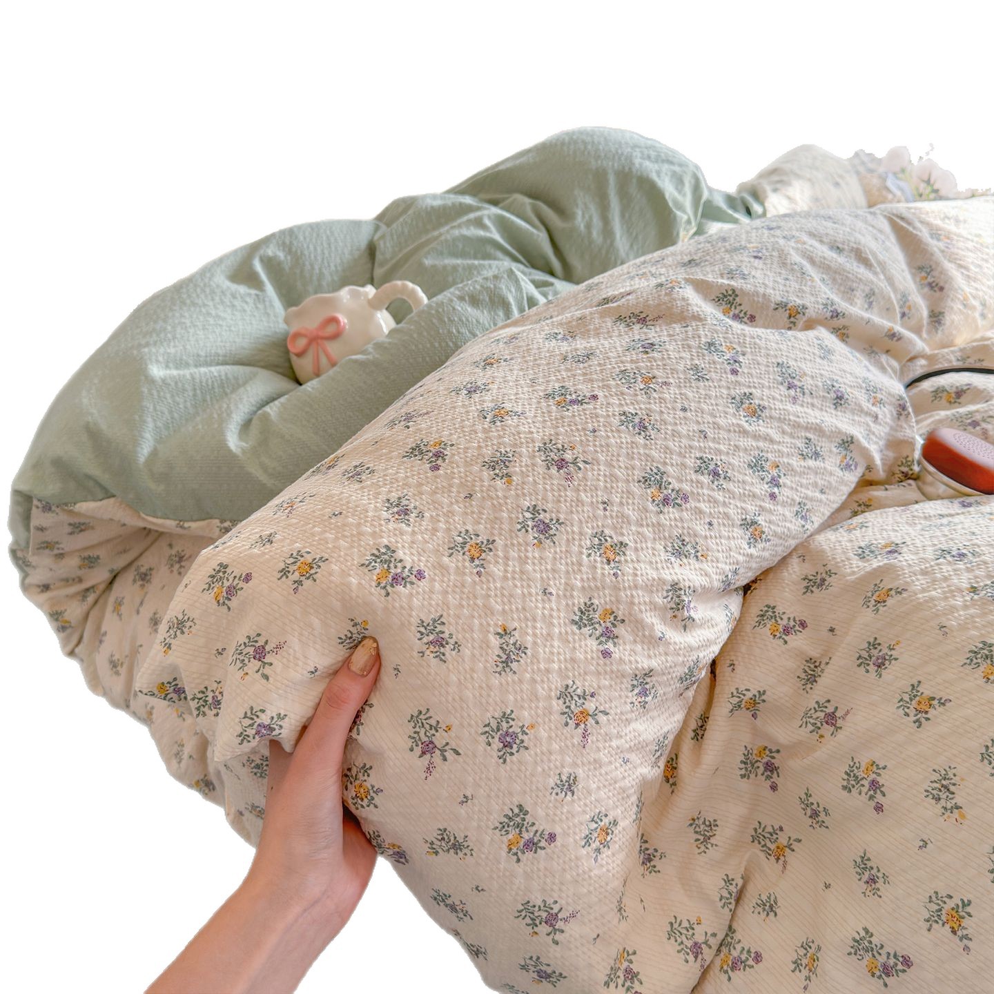 Una clase de cuatro piezas de madres y bebés de grado nuevo ultra suave sábanas de algodón cubierta de cubierta dormitorio de estudiantes camas de tres piezas