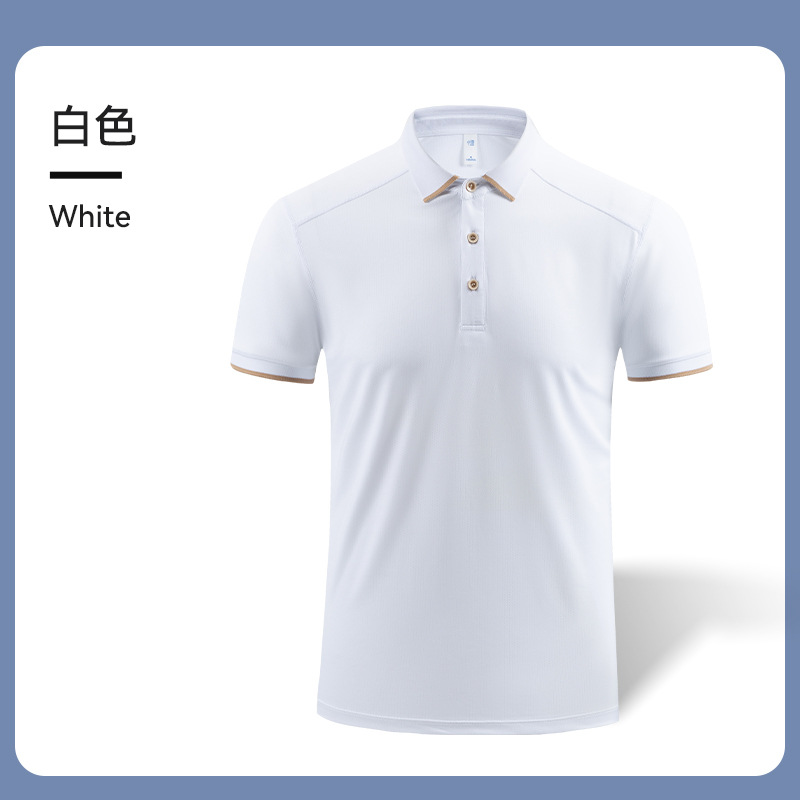 Camiseta de solapa de ropa de polo de hombro de alta gama para hombres