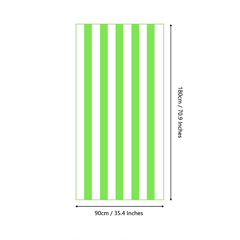 rayas de lana de doble cara toalla de playa de microfibra de natación impresa toalla de baño absorbente toalla de gran tamaño