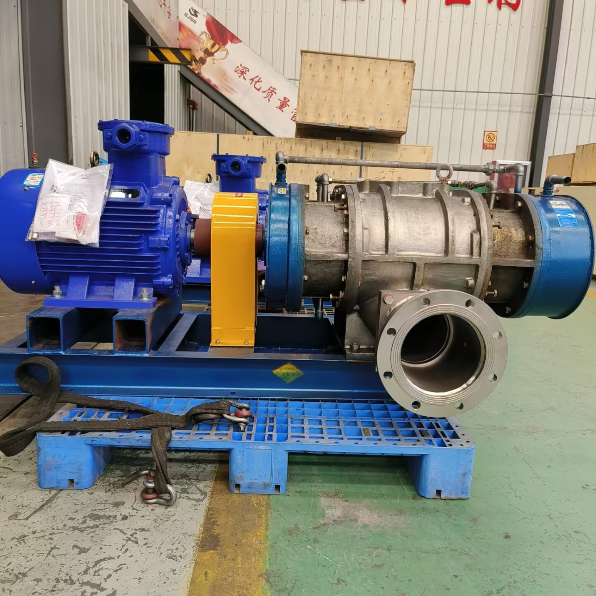 不锈钢鼓风机三叶罗茨风机鱼塘增氧泵负压泵送风