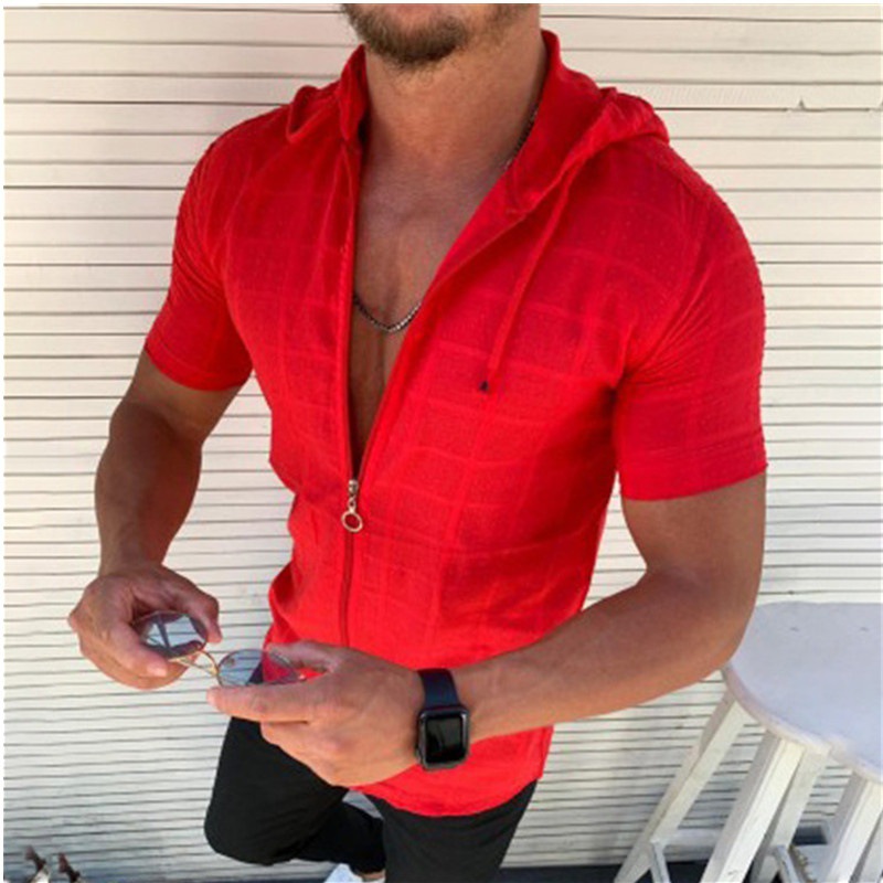 Regular Top Length Men's Solid Color T-shirt Men's Clothing
